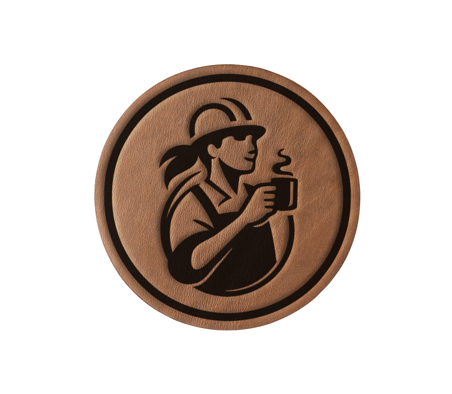 Her Leather Coaster