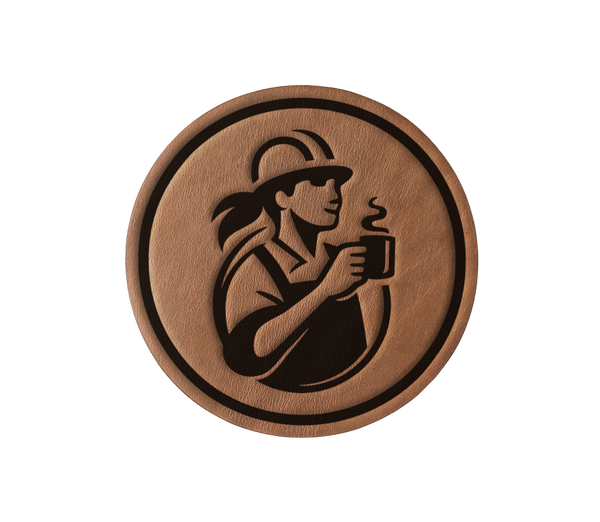 Her Leather Coaster