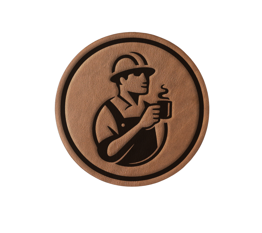 His Leather Coaster - Set of Four