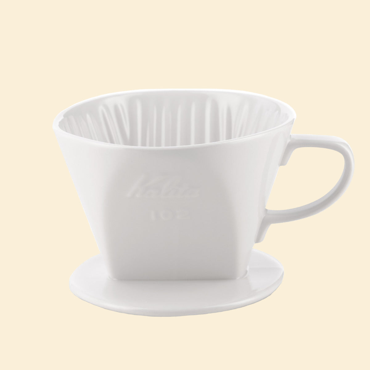 Kalita 102 Ceramic Coffee Dripper - White