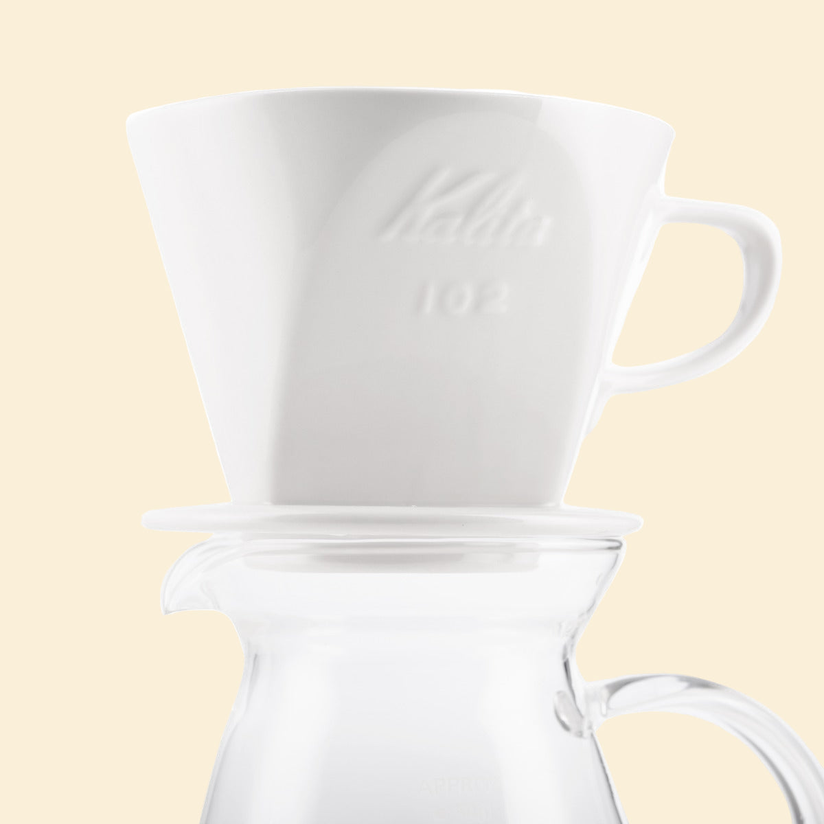 Kalita 102 Ceramic Coffee Dripper - White