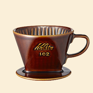Kalita 102 Ceramic Coffee Dripper - Brown