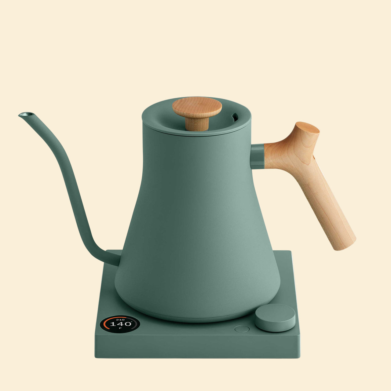Fellow Stagg EKG Pro Electric Kettle - Smoke Green w/ Maple