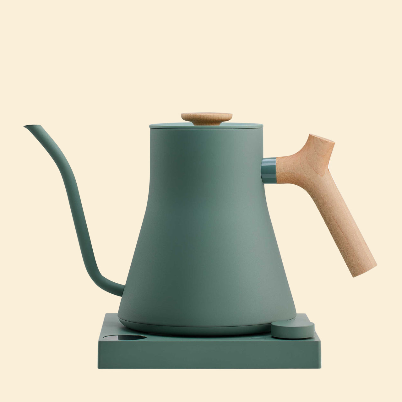 Fellow Stagg EKG Pro Electric Kettle - Smoke Green w/ Maple