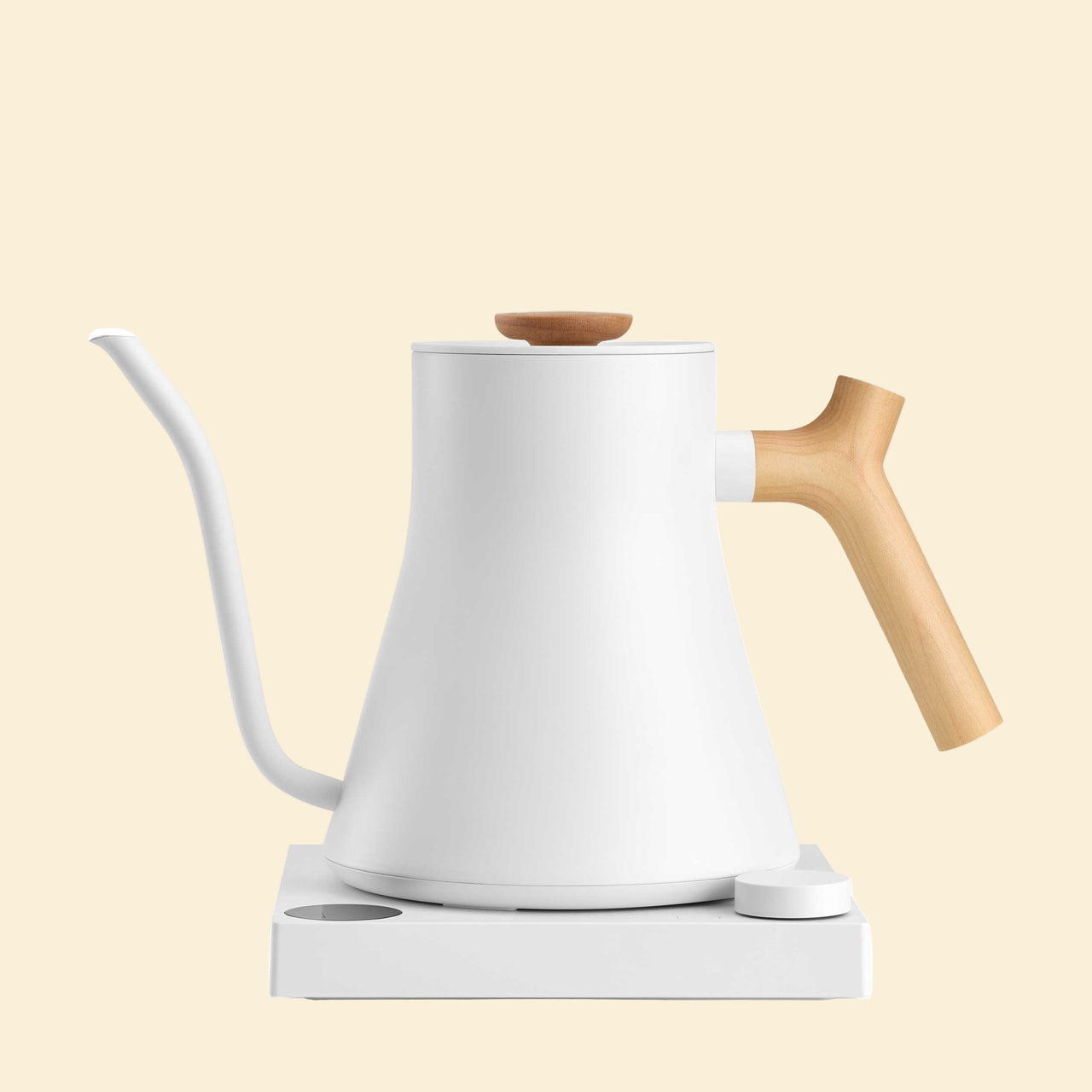 Fellow Stagg EKG Pro Electric Kettle - Matte White w/ Maple