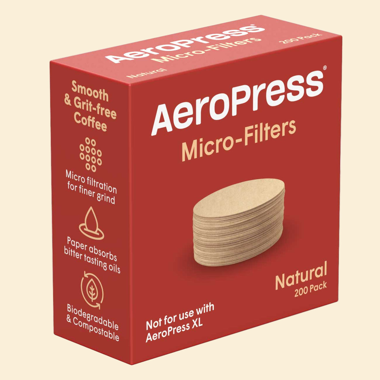 AeroPress Standard Natural Paper Filters (200 count)